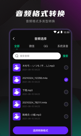 一键视频格式转换