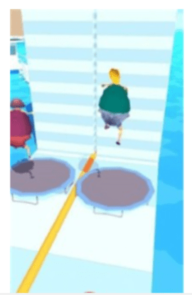 身体放大赛跑