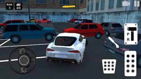 市中心真正的停车场3D