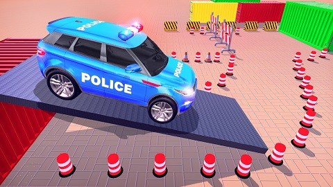 现代警车停车