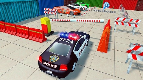 现代警车停车