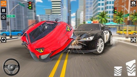 警车车祸模拟器
