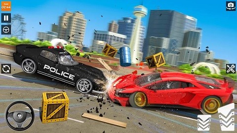 警车车祸模拟器