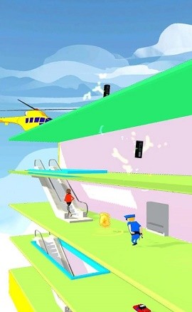 小偷跑警察追