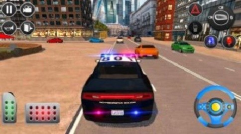 警车追逐驾驶模拟器