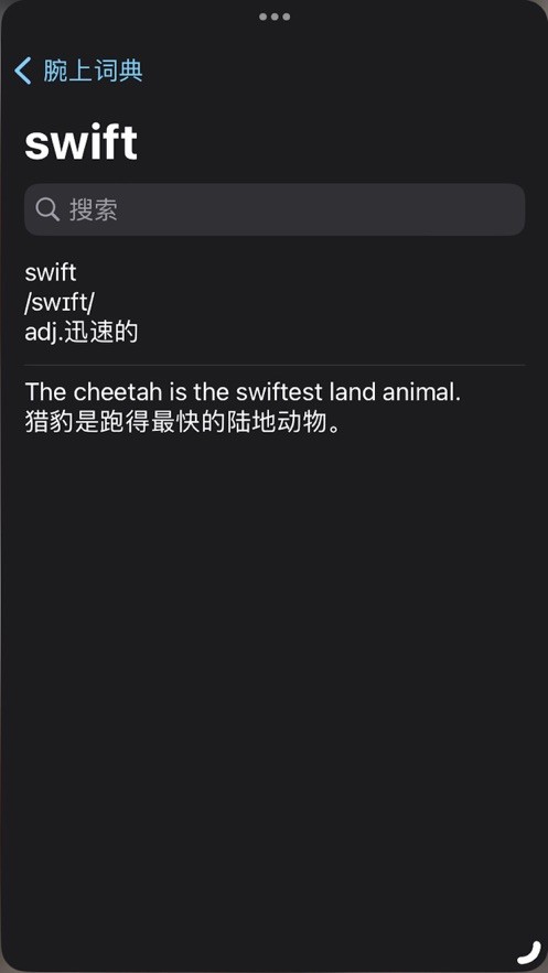 腕上词典app